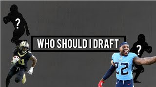 Who Should I Draft Derrick Henry or Alvin Kamara FANTASY FOOTBALL ADVICE [upl. by Angid]