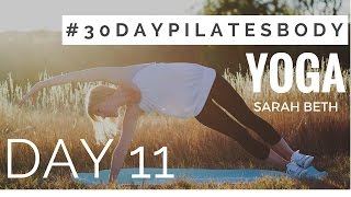 30Day Pilates Body Challenge Day 11  Yoga with Sarah Beth [upl. by Eemla]