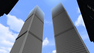 World Trade Center Minecraft Bedrock Edition 11 Scale NOT DONE FINISHED BUILD VIDEO COMING SOON [upl. by Htevi]