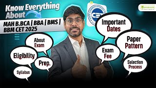 MHCET BBBA  BMS  BBM  BCA 2025 Exam Dates  Eligibility  Paper Pattern  Syllabus  Prep Tips [upl. by Charpentier]