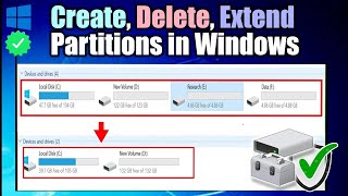 How to Manage Disk Partition in Windows 10  Easy Tutorial [upl. by Salli]