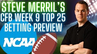 2024 College Football Week 9 Picks and Odds  Top 25 College Football Betting Preview amp Predictions [upl. by Kina]