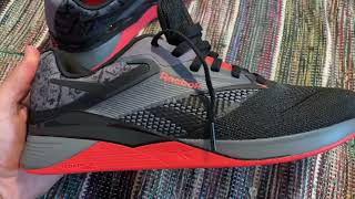 Reebok Nano X4 for training  lifting  crossfit [upl. by Reilamag69]