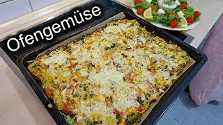 Ofengemüse mit Käse überbacken 💖 5 Minuten Rezept [upl. by Gasper]