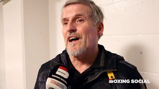 Kell Brooks Father Terry Thompson REACTS to 6th Round Stoppage Victory vs Amir Khan in Manchester [upl. by Essila]