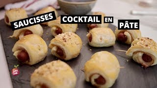 SAUCISSES COCKTAIL EN PÂTE 🐷Hors doeuvres rétro La petite bette [upl. by Kidder]