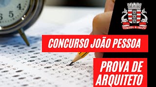 CORREÇÃO DA PROVA DE ARQUITETO DE JOÃO PESSOA  Conhecimentos Específicos [upl. by Jethro]