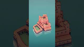 Townscaper  I built a modern city with sewer system cozy gameplay shorts [upl. by Trinatte]