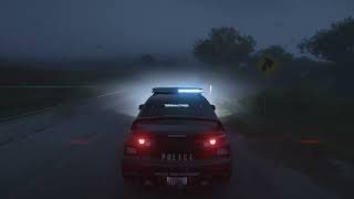 Lofi car  Snowfall Slowed Dark ambient Remix Rain 1 hour loop  Sad Hours in Forza Horizon [upl. by Lithea]