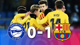 Deportivo Alaves vs Barcelona 01 La Liga 2022  MATCH REVIEW [upl. by Brodench163]