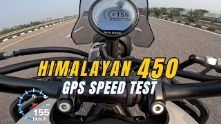 2024 Royal Enfield Himalayan 450 GPS Speed Test  Speedo error kitna hai [upl. by Thessa298]