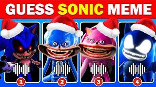 Guess Shin Sonic amp Sonic Meme Christmas  Shin Sonic Sonic Exe Sonic The Hedgehog 3 Movie Quiz [upl. by Ros]