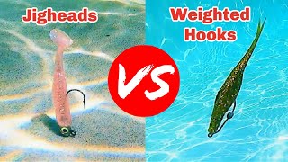 Jig Heads VS Weighted Hooks Underwater Footage amp How To Tips [upl. by Samal]