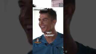 Ronaldo Explains How to Say “SIII” 😂 [upl. by Ecnarual338]