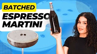 Easy Espresso Martini Batch Recipe  Perfect Party Cocktail Tutorial [upl. by Daraj]