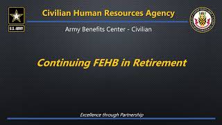 Continuing FEHB in Retirement Overview [upl. by Adrianne694]