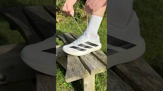 Lacing up the adidas EVO SL😮‍💨 running asmr runningshoes [upl. by Analahs]