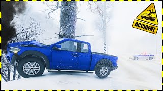 DÉRAPAGE ET PERTE DE CONTRÔLE SUR LA NEIGE  ACCIDENT GAMEPLAY FR [upl. by Aienahs]