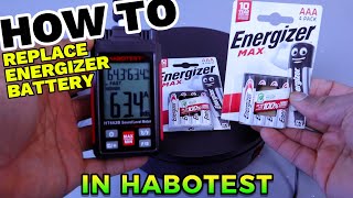 How To Replace Energizer Battery In HABOTEST HT602B Decibel Meter Digital Sound Level Meter [upl. by Alenas]