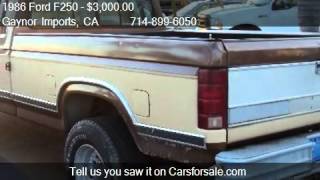 1986 Ford F250 SuperCab 2WD  for sale in Stanton CA 90680 [upl. by Ailido]