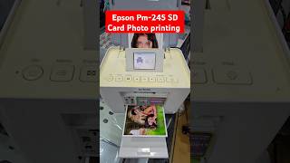 Epson Pm245 SD Card Photo printing best printer Epson printersupport [upl. by Anitnauq741]