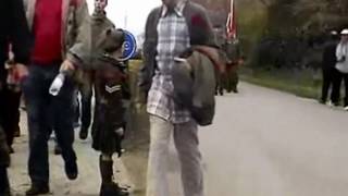 Young Belgian Boy Salutes Canadian Troops [upl. by Uaeb455]