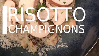 Recette de risotto aux champignons et au parmesan SUPER FACILE [upl. by Lenneuq]