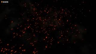 Night Fire Sparks Dark Background Video🔥12 hrs Crackling Fire Sounds Effect amp Black Screen 12 hours [upl. by Dranrev]