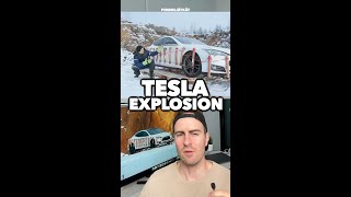 Tesla Model S owner blows up his car [upl. by Notlek]