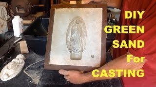 DIY GREEN SAND FOR CASTING  CHEAP SIMPLE and FAST  MSFN [upl. by Adnoel]