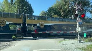 Rocky Mountaineer train sighting at Burnaby lake BC [upl. by Rhiana]