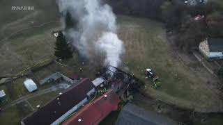 Feuerwehr WaidhofenThaya  Scheunenbrand in Eisenreichs  15012024 [upl. by Lessirg751]