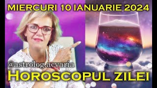 ⭐🌙 HOROSCOPUL DE MIERCURI 10 IANUARIE 2024 cu astrolog Acvaria [upl. by Minnie]