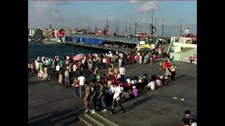 Eminönü Meydanı Balık Ekmek Tekneleri Ağustos 2007 [upl. by Iddo]