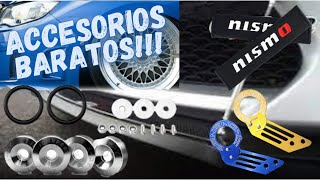 ACCESORIOS TUNING  JDM  EURO  TUNEA TU AUTO CON ACCESORIOS ECONOMICOS [upl. by Lyrahs]