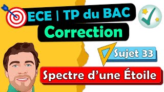 Correction ✅ TP de BAC  ECE 🎯 Physique chimie  Spectre dune étoile  Terminale spé  Lycée [upl. by Bj876]