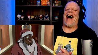 THE BOONDOCKS 1x8  REACTION VID  Santa Ruckus The Legend 😂😂 [upl. by Claiborne197]