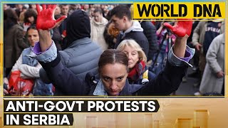 Serbia Angry Protestors Call For President Vučićs Arrest  World News  World DNA [upl. by Neirb]