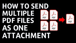 How to send multiple PDF files as one attachment [upl. by Etakyram]