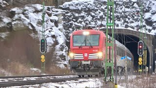 Tåg i Åsa  omledningar på Västkustbanan [upl. by Neron622]