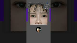 Chỉnh ảnh thẻ  Xóa Kính mắt đơn giản với photoshop  BonART shorts [upl. by Mag179]