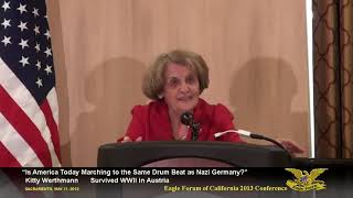 Holocaust survivor Kitty Werthmanns entire speech [upl. by Ahtanamas934]