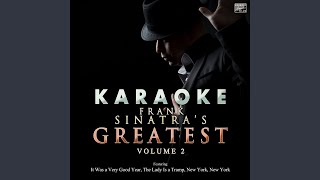 New York New York In the Style of Frank Sinatra Karaoke Version [upl. by Nrevel]