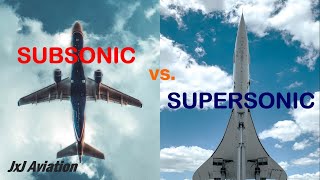 Comparison of Subsonic amp Supersonic Aircraft Shock Waves Designing Commercial Supersonic Aircraft [upl. by Friedberg36]