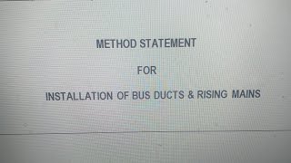 Method Statement for Installation of Bus Ducts amp Rising Mains for MEP Project shorts [upl. by Greenlee]