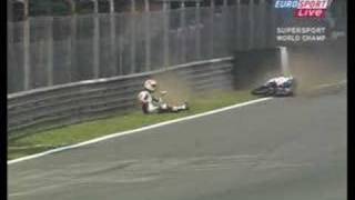 Robin Harms crashes at Monza [upl. by Sadoff]