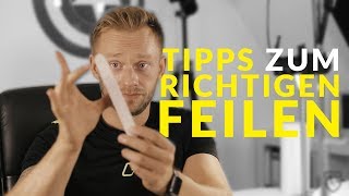 GelNägel und AcrylNägel  Tipps zum richtigen feilen  Tutorial [upl. by Adnamahs]