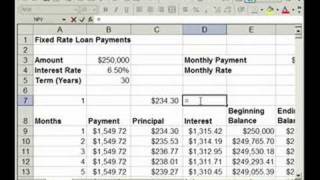 How to find Interest amp Principal payments on a Loan in Excel [upl. by Ettie]