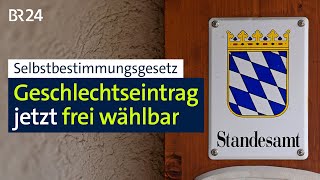 Selbstbestimmungsgesetz Geschlechtseintrag jetzt frei wählbar  BR24 [upl. by Ailemor171]