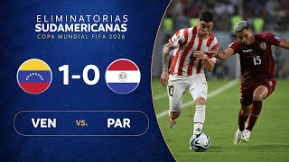 VENEZUELA vs PARAGUAY 10  RESUMEN  ELIMINATORIAS SUDAMERICANAS  FECHA 2 [upl. by Friedman]